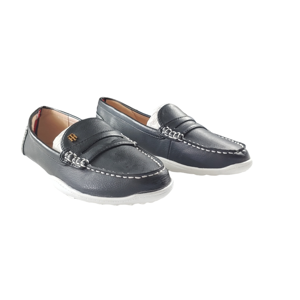Tommy Hilfiger Women's Kaia Loafer, Black/Black, Size 8M